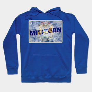 Michigan vintage style retro souvenir Hoodie